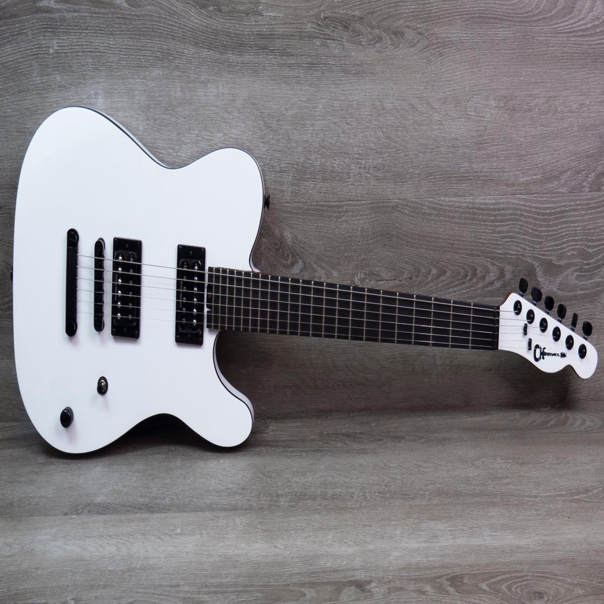 Charvel Joe Duplantier Signature Pro-Mod San Dimas Style 2 HH, Ebony Fingerboard, Satin White