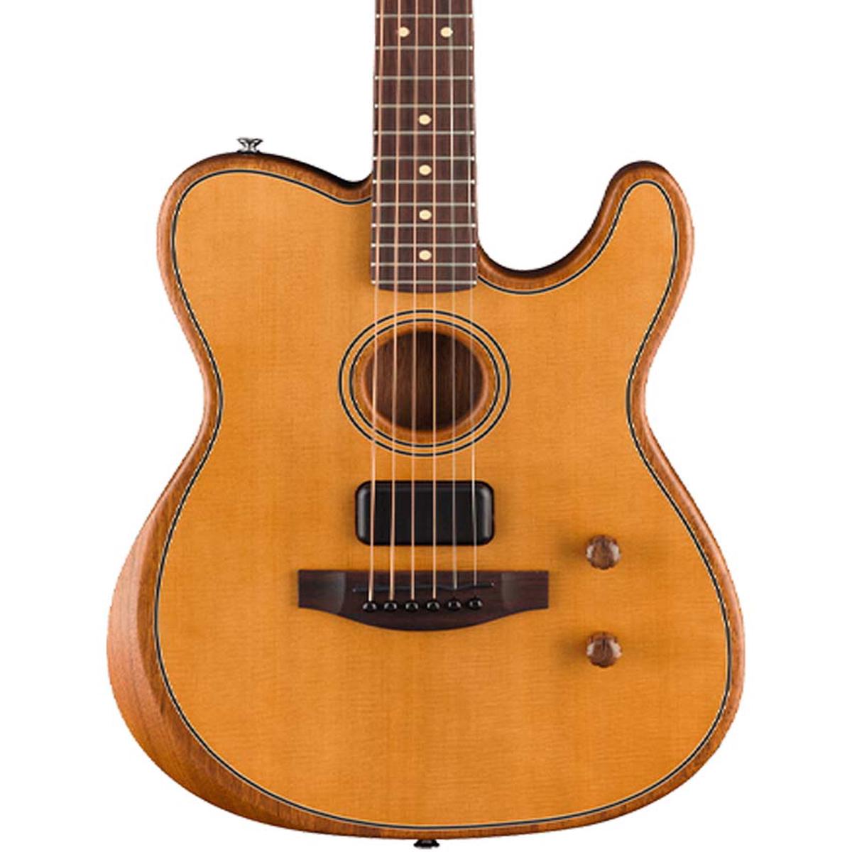 Fender Acoustasonic Standard Telecaster Electric Guitar - Aged Natural | USED