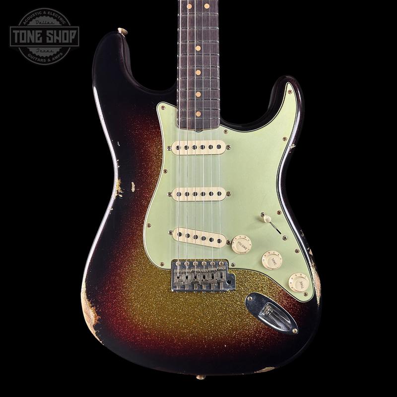 Fender Custom Shop 1963 Stratocaster Relic 3 Tone Sunburst Sparkle w/case TSLTD1OF10