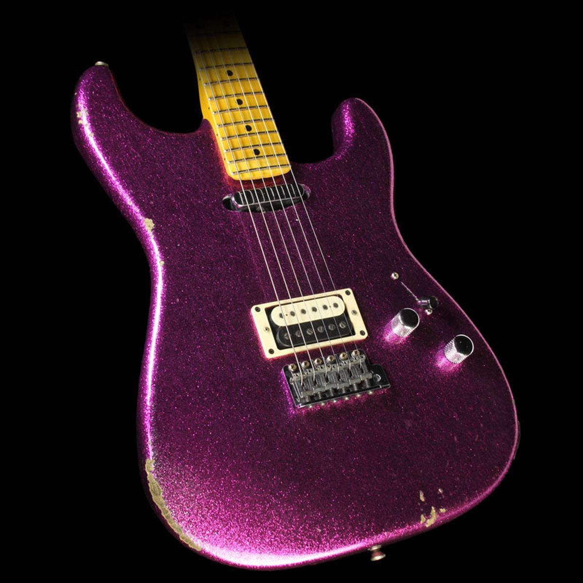 Fender Custom Shop 2016 Limited Edition Relic H/S Stratocaster Electric Guitar Aged Magenta Sparkle