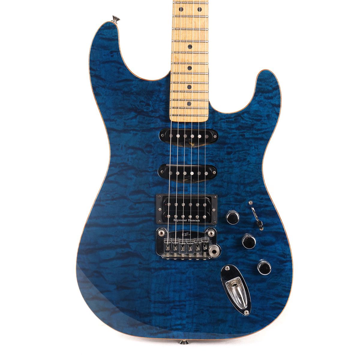 G&L USA Legacy HSS Transparent Blue Quilt Top 2003