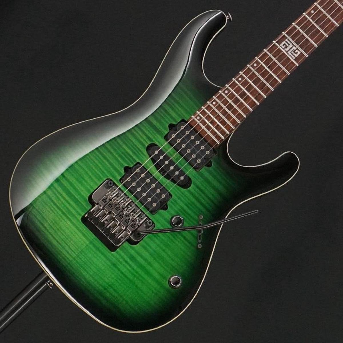 Ibanez Used Ibanez KIKO-10P (Transparent Green Sunburst) [KIKO LOUREIRO signature model] [SN.A0797F]