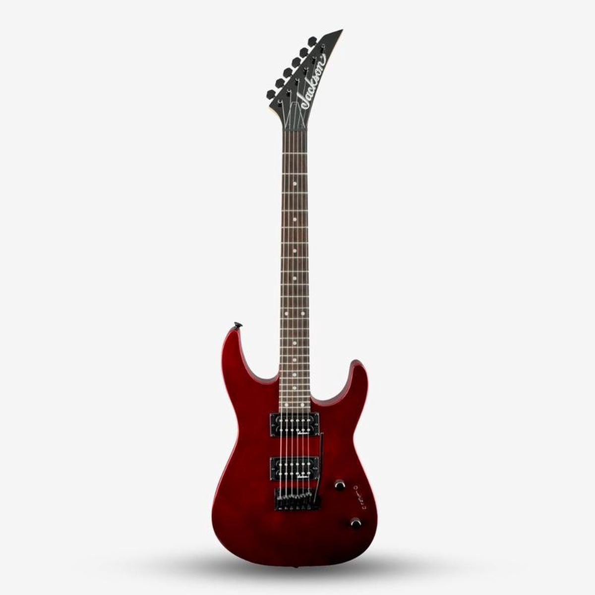 Jackson JS12 Dinky HH Electric Guitar, Amaranth FB  Metallic Red