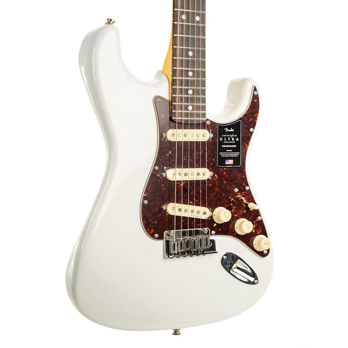 Pre-Owned Fender American Ultra Stratocaster Rosewood FB 8211 Arctic Pearl