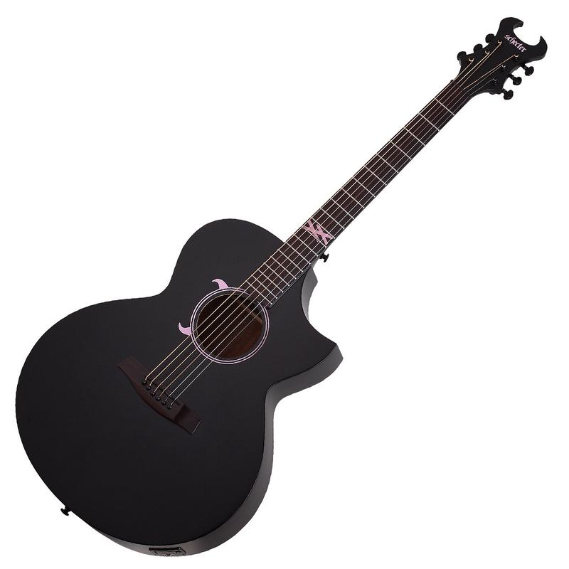 Schecter Machine Gun Kelly Acoustic Electric in Satin Black - 3739SHC