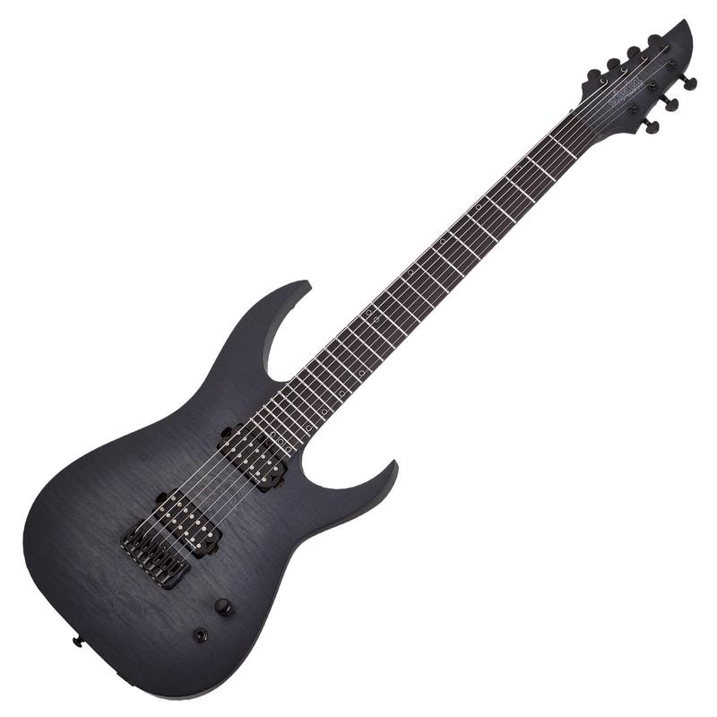 Schecter KM 7 MK III Legacy 7 String Electric Guitar in Transparent Black Burst - 875SHC