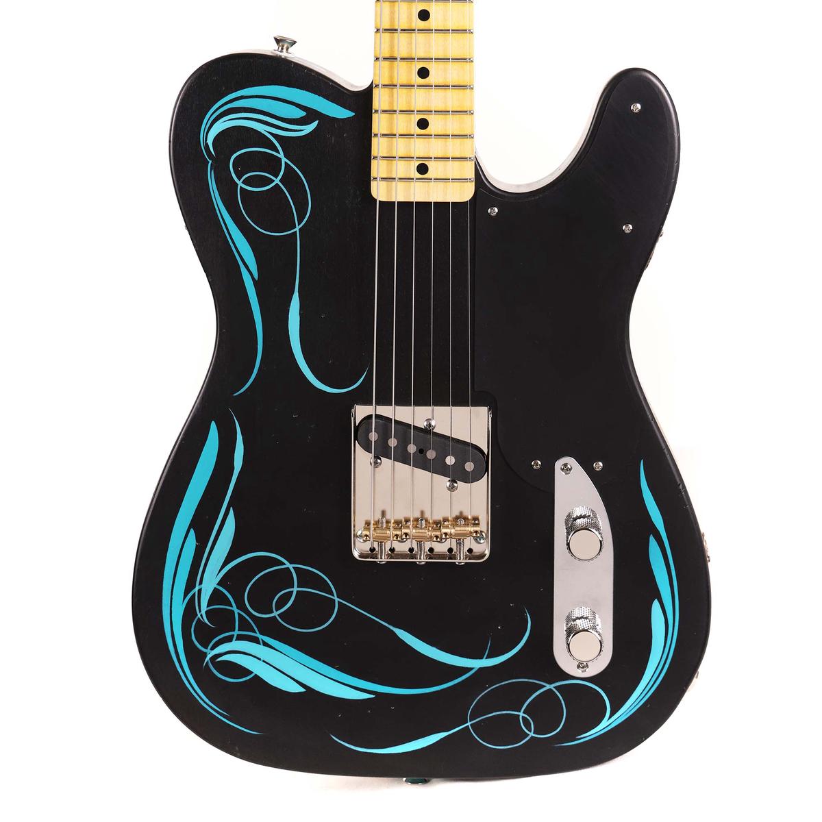 El Cabron Guitars 'Teal Pinstripe Custom'
