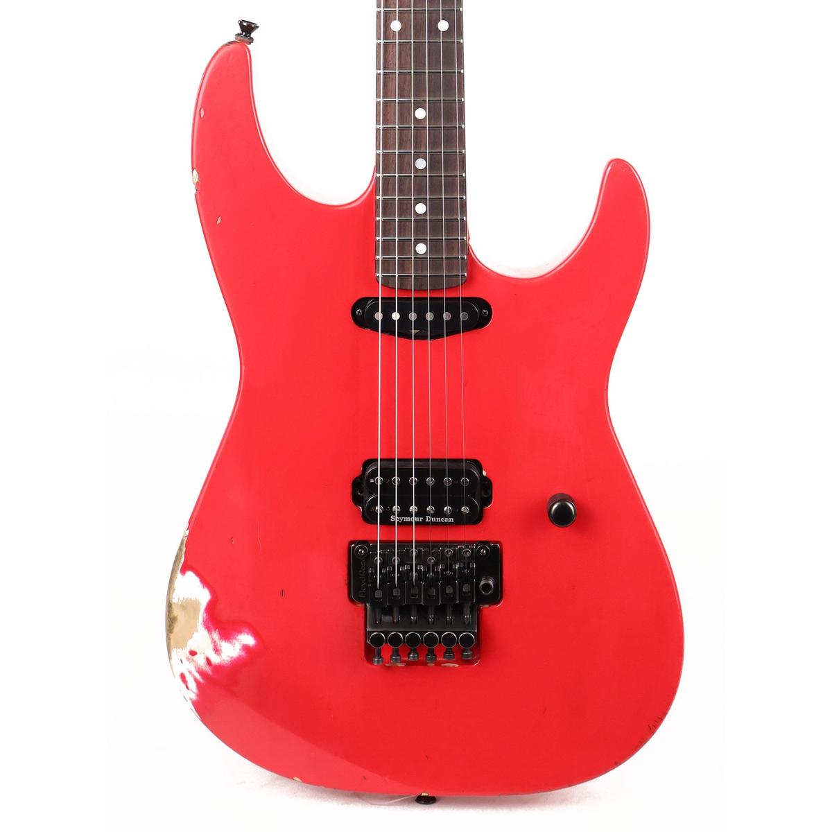 ESP Custom Shop George Lynch Tiger Distressed Road Flare Red