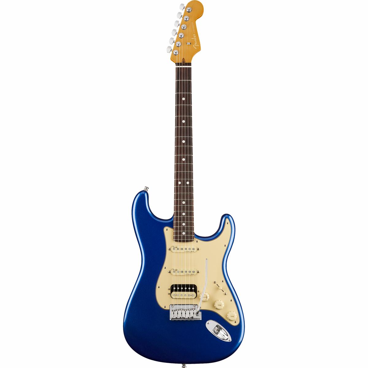Fender American Ultra Stratocaster HSS Rosewood Electric Guitar - Cobra Blue