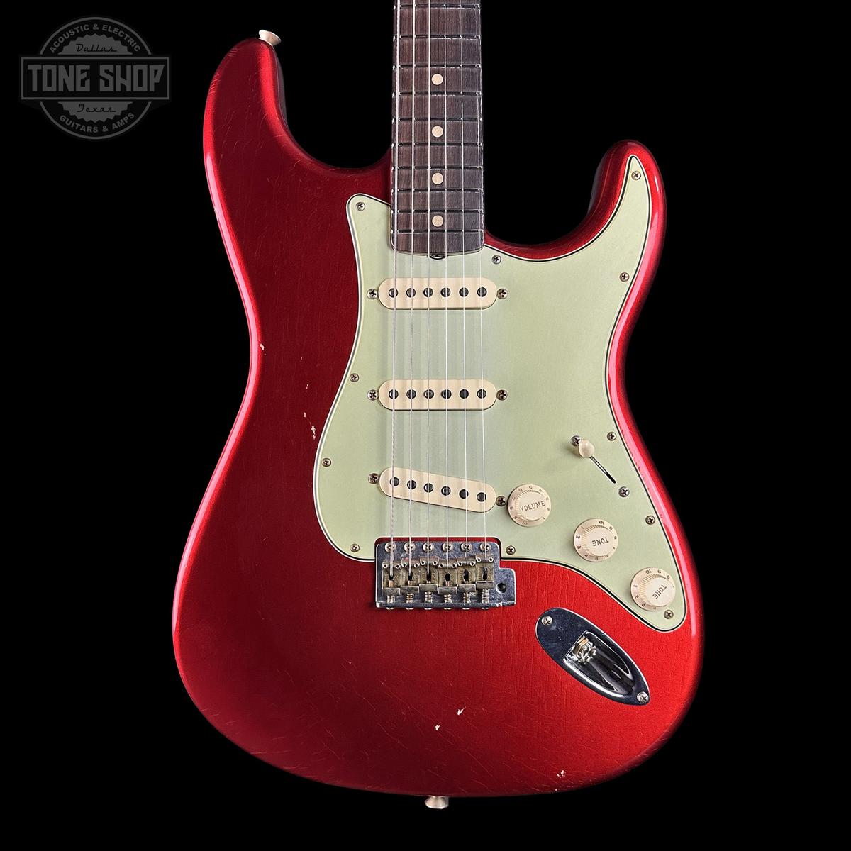 Fender Custom Shop 1963 Stratocaster Journeyman Relic Candy Apple Red AAA Maple Neck w/case
