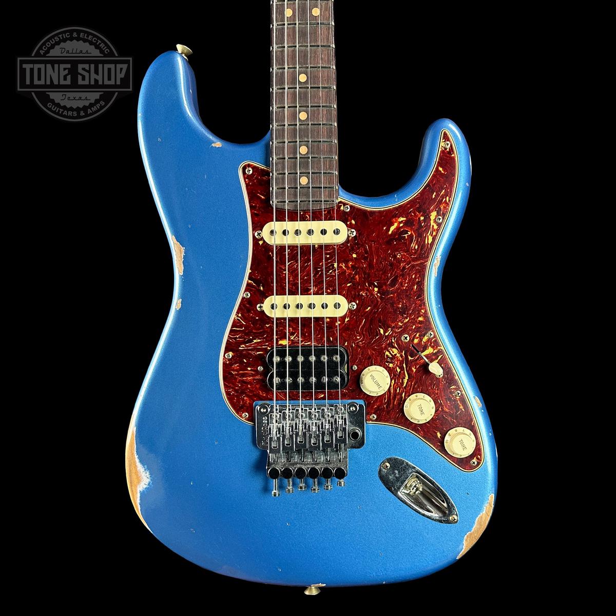 Fender Custom Shop 69 Stratocaster Relic HSS Lake Placid Blue Reverse Headstock w/case