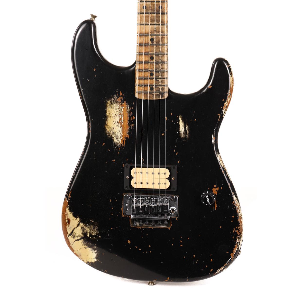 Fender Custom Shop ZF Stratocaster Heavy Relic Black over Graffiti Yellow