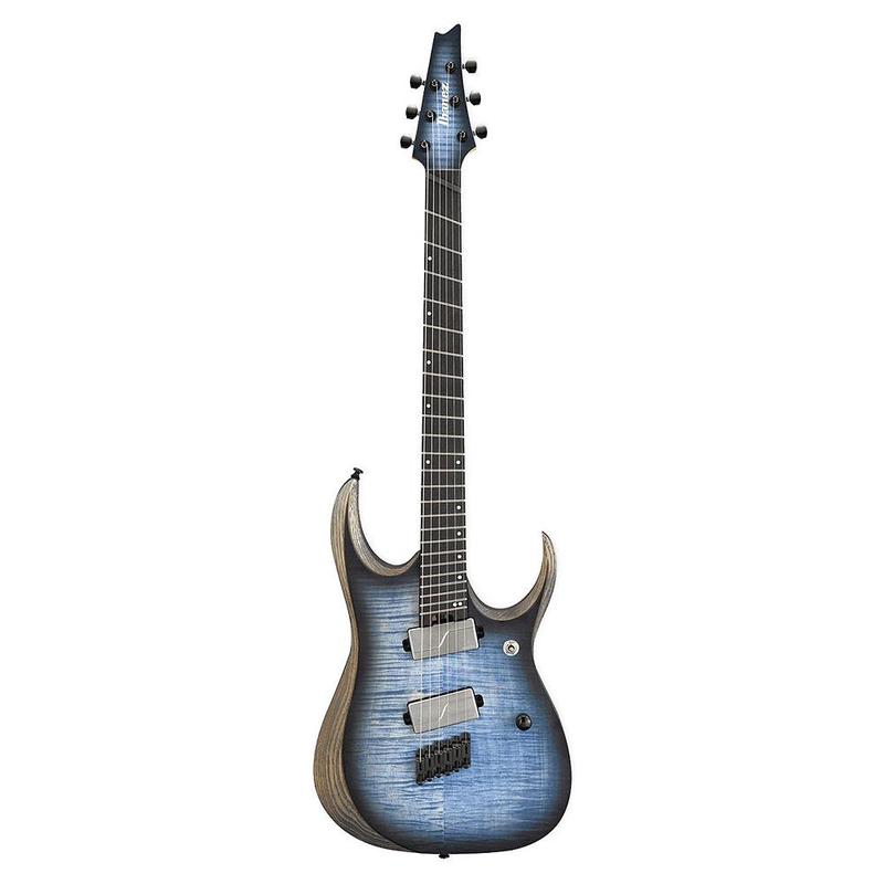 Ibanez RGDIM6FM 6-String Electric Guitar - Ebony Fretboard - Celurean Blue Burst Flat
