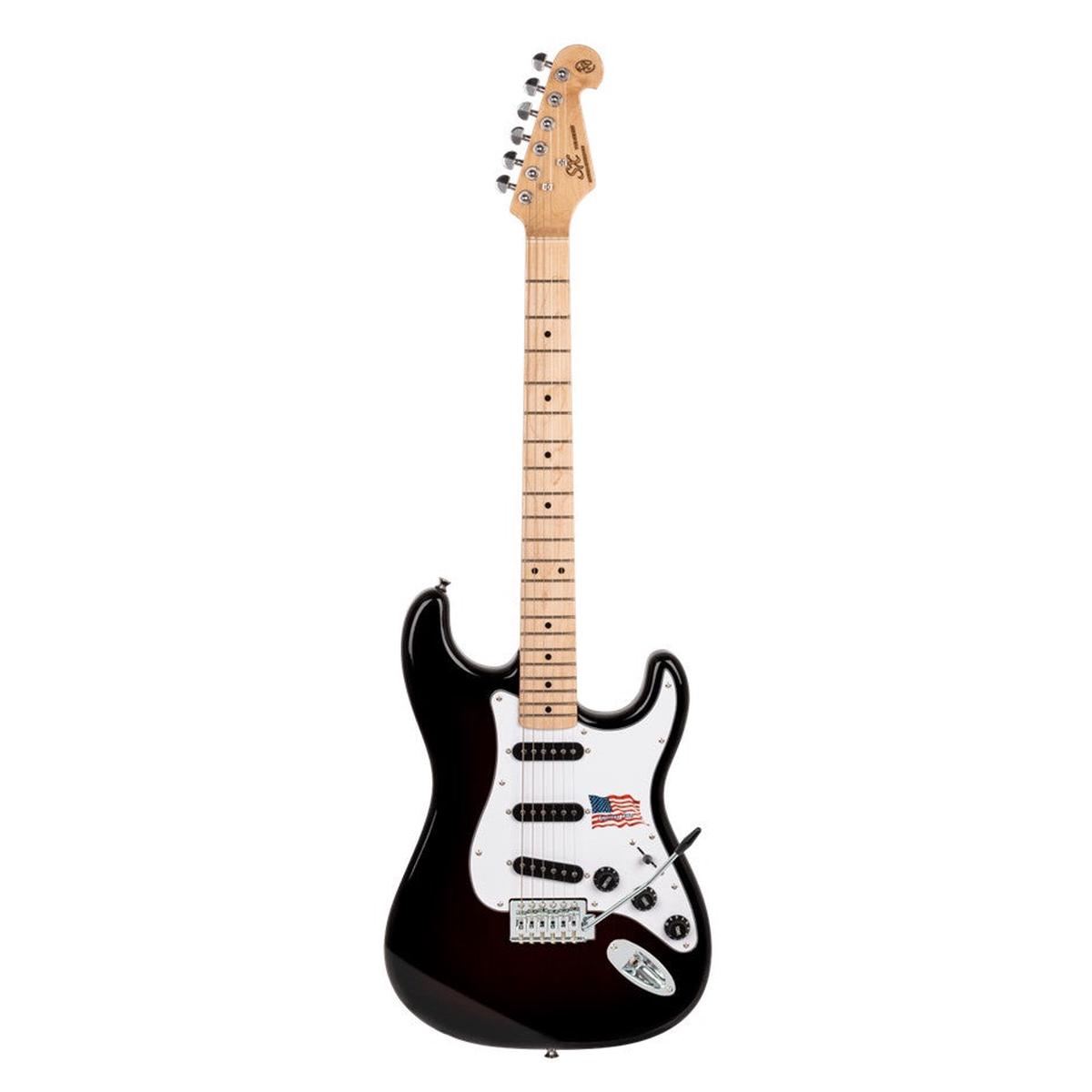 SX ALD2B Alder Series Electric Guitar - Black