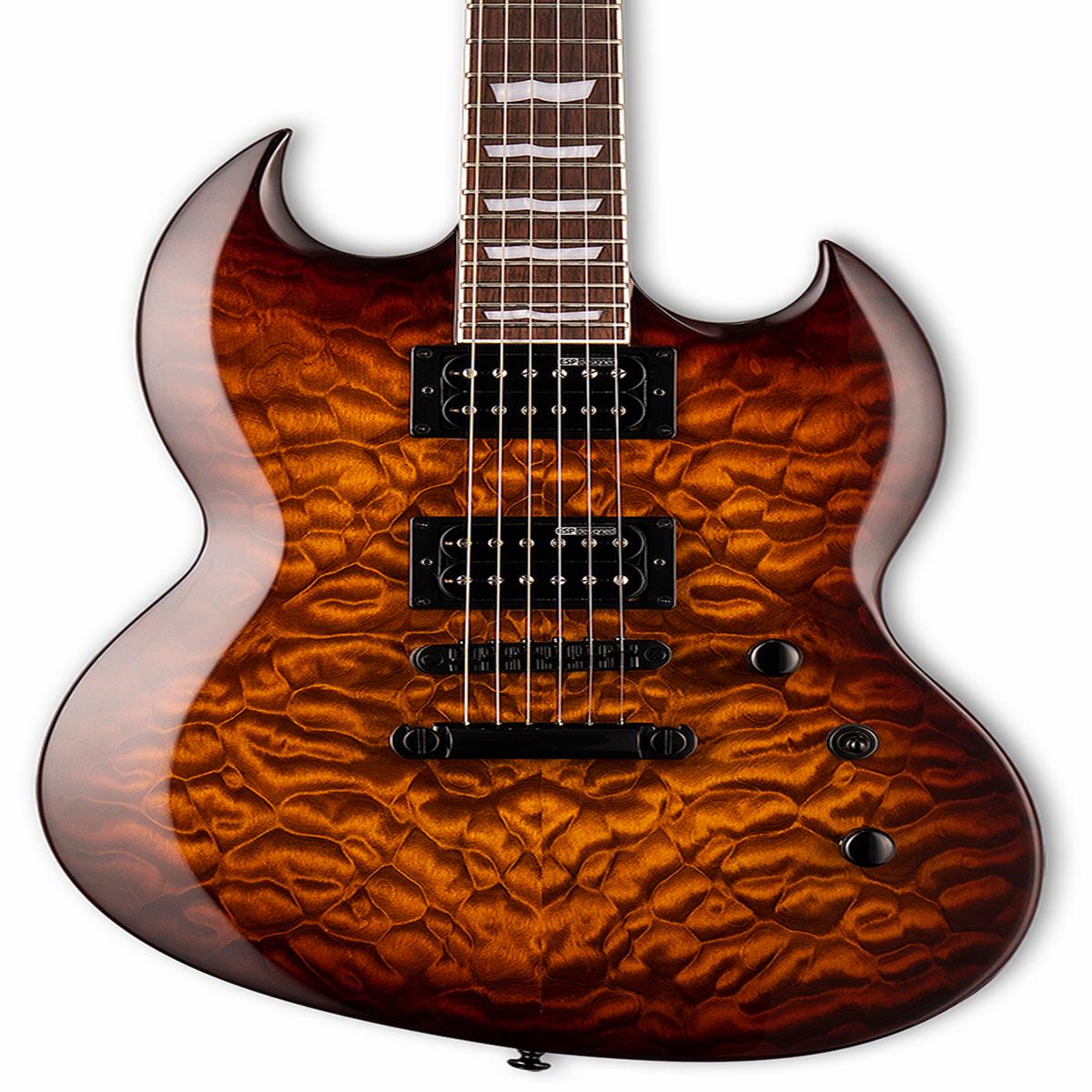 ESP LTD VIPER-256 Dark Brown Sunburst