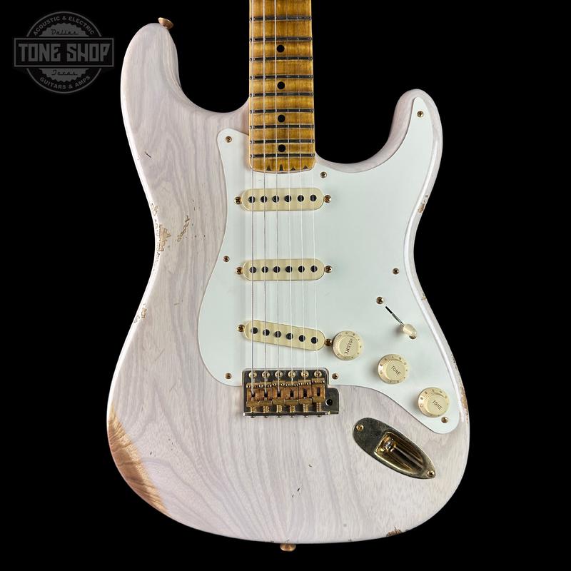 Fender Custom Shop 1957 Stratocaster Relic White Blonde AAA Maple Neck w/case