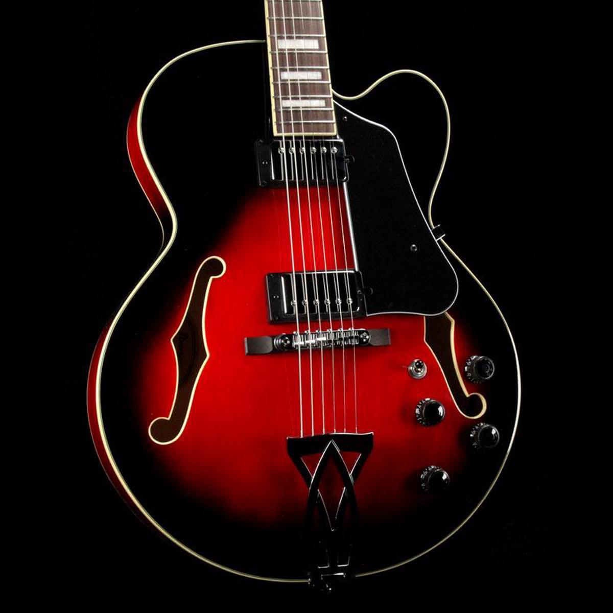 Ibanez Artcore AF75 Semi-Hollowbody Transparent Red Sunburst