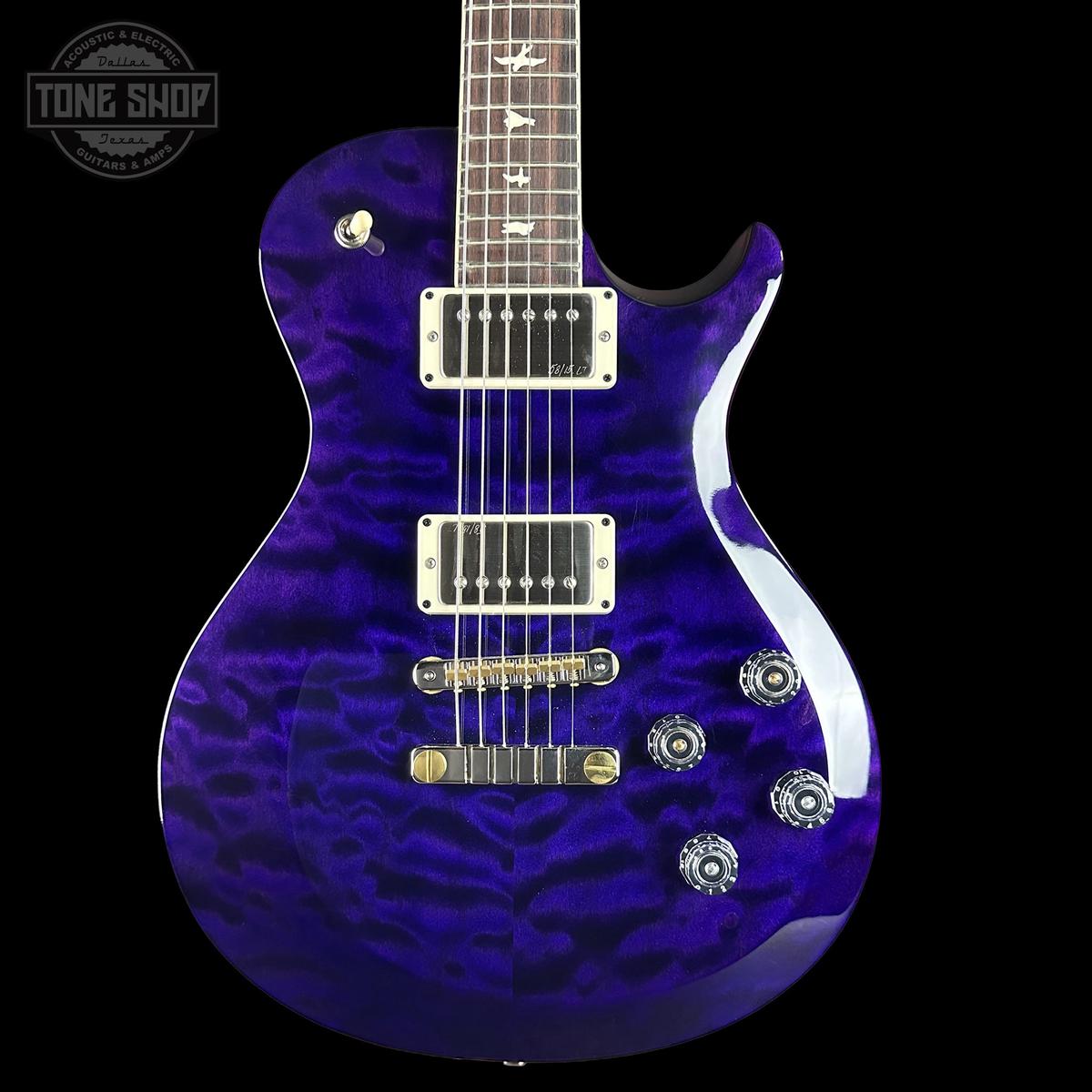 PRS S2 Wood Library McCarty 594 Singlecut Quilt Purple w/bag S2076893
