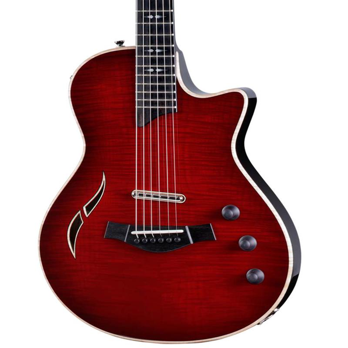 Taylor T5z Pro Hollow-Body Electric-Acoustic Guitar w/ Armrest  Cayenne Red