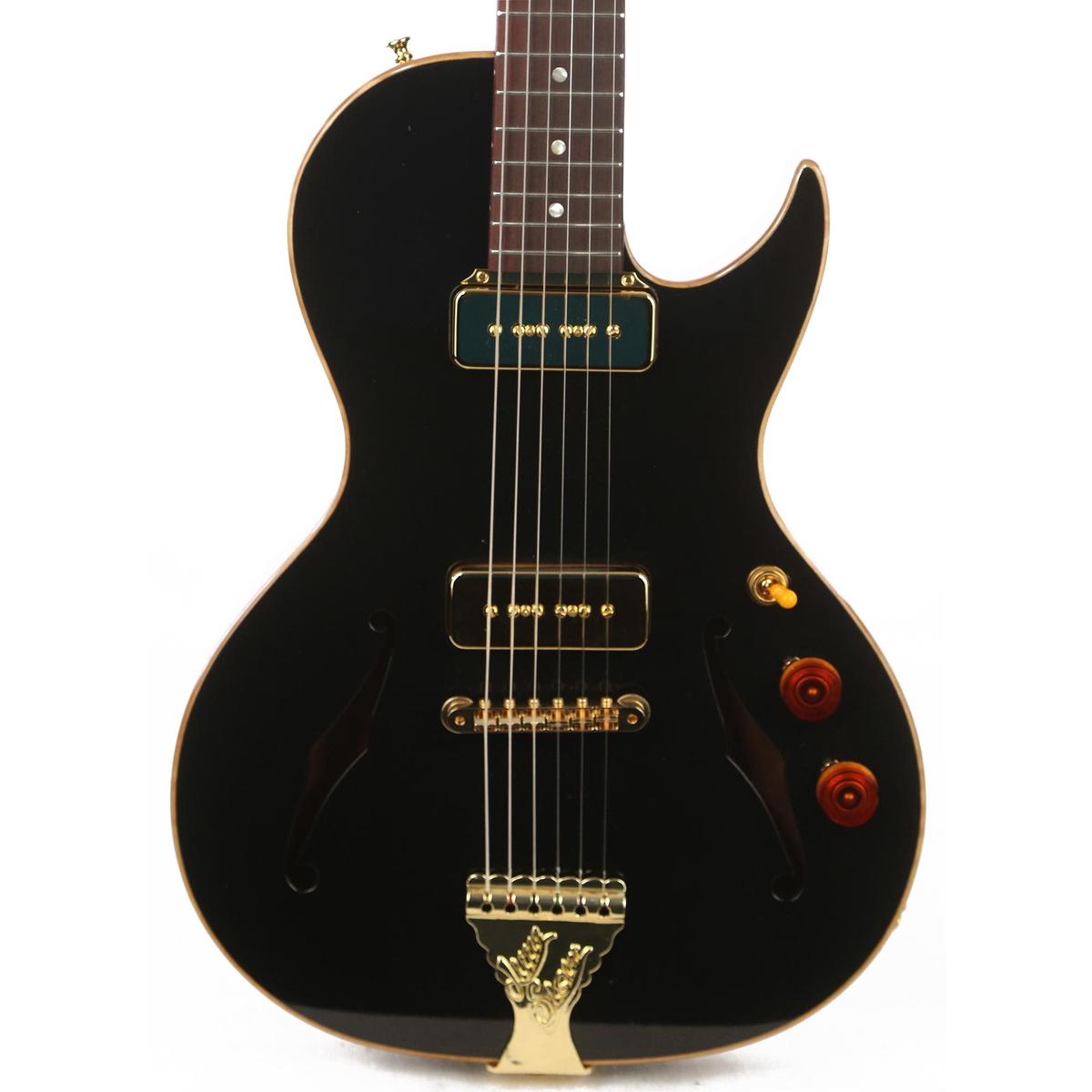 B&G Guitars Little Sister Crossroads Cutaway P-90 Midnight Ocean