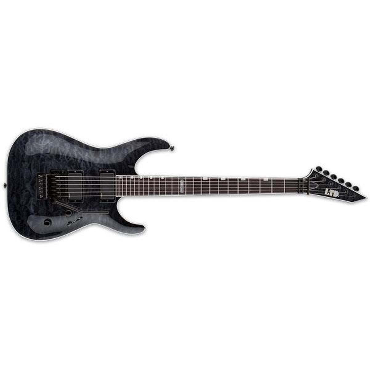 ESP LTD MH401FR Quilted Maple Top Electric Guitar - See Thru Black