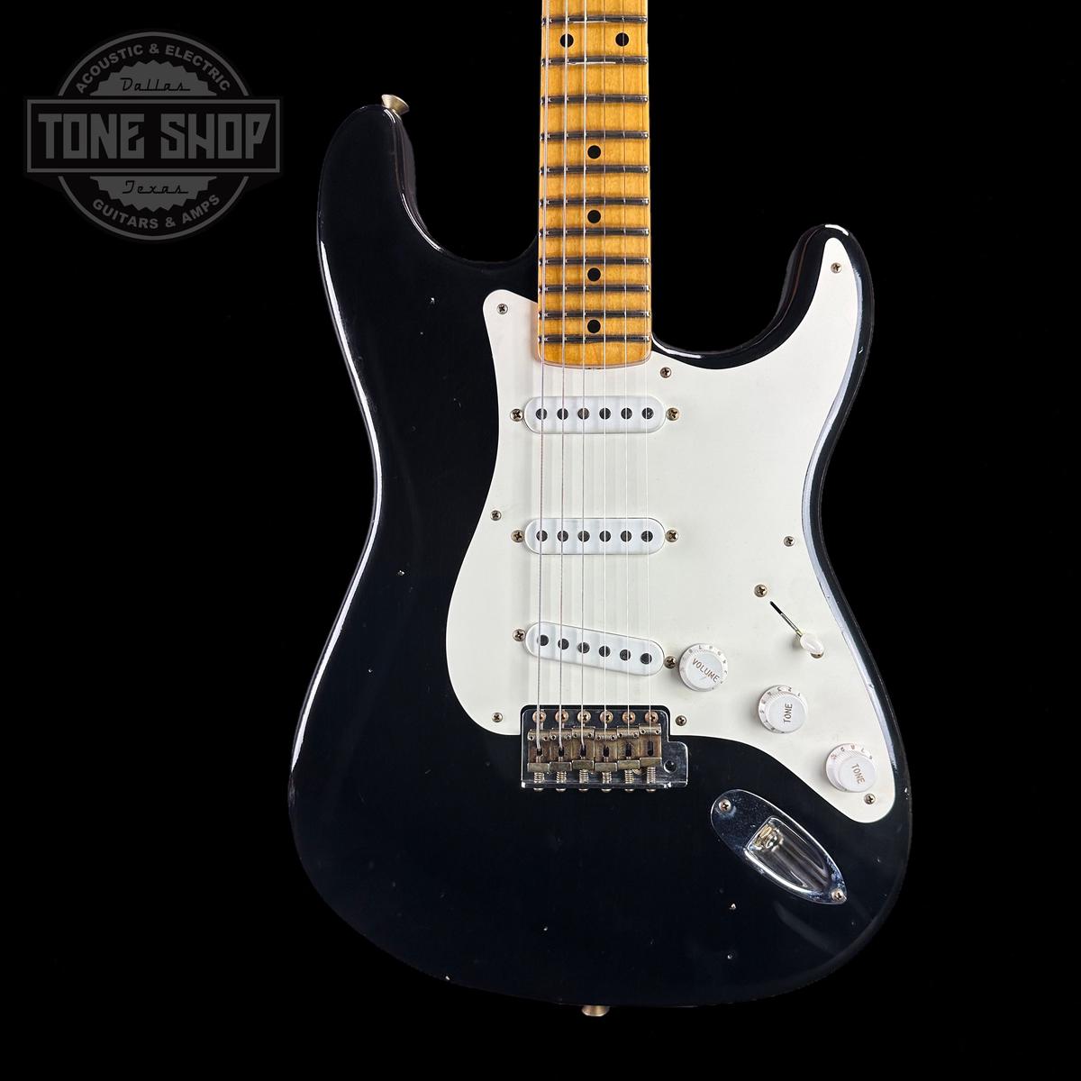 Fender Custom Shop 1956 Stratocaster Journeyman Relic Maple Neck Aged Black w/case CZ578247