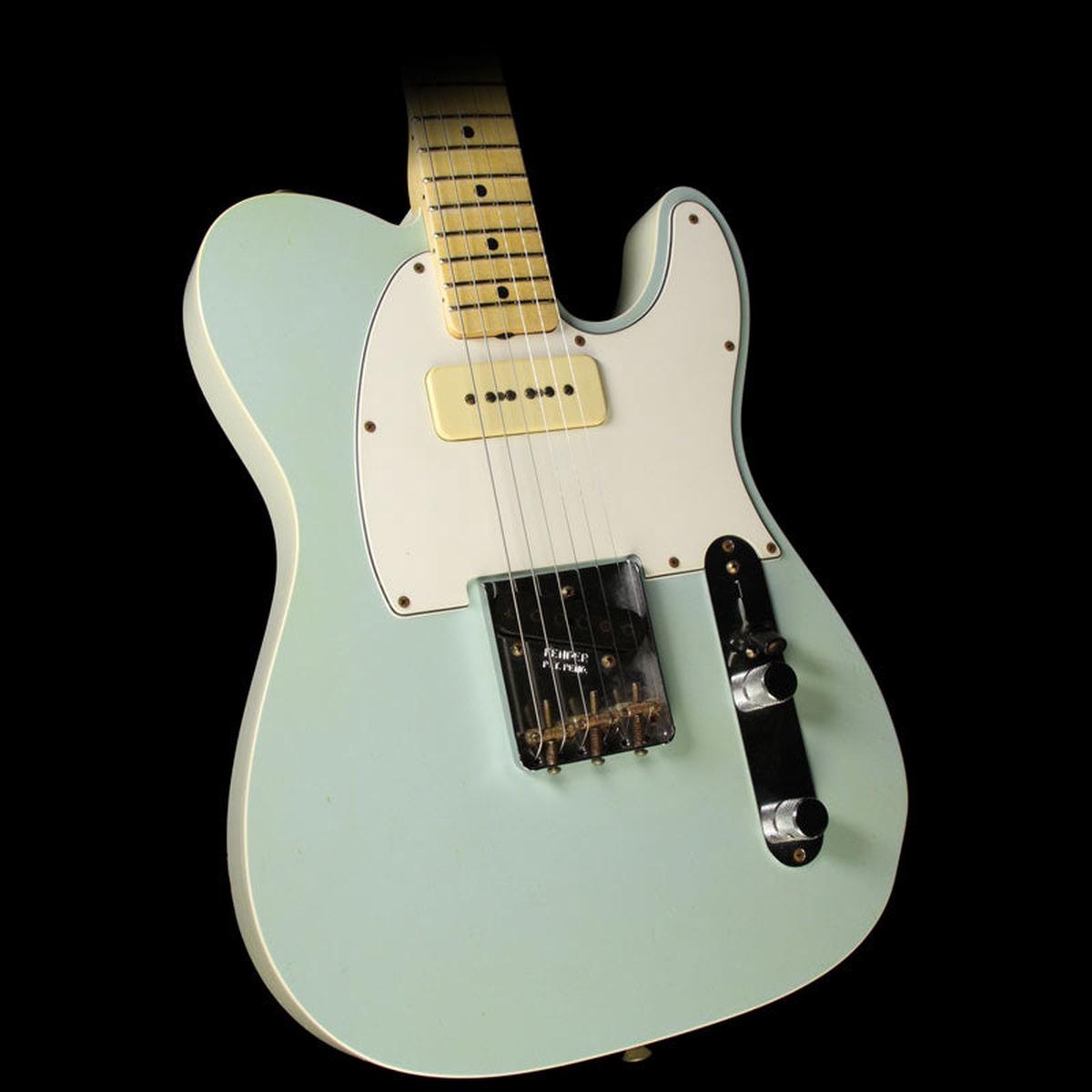Fender Custom Shop 2-Tone Telecaster Relic Sonic Blue and Olympic White