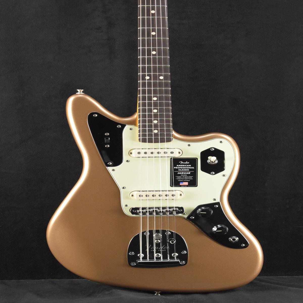 Fender American Professional Classic Jaguar Faded Firemist Gold Rosewood Fingerboard