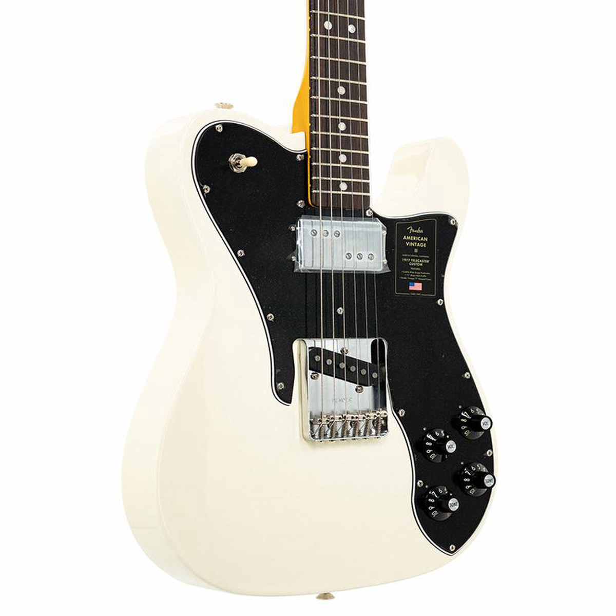 Fender American Vintage II, 77 Telecaster Custom, Rosewood Fingerboard  Olympic White