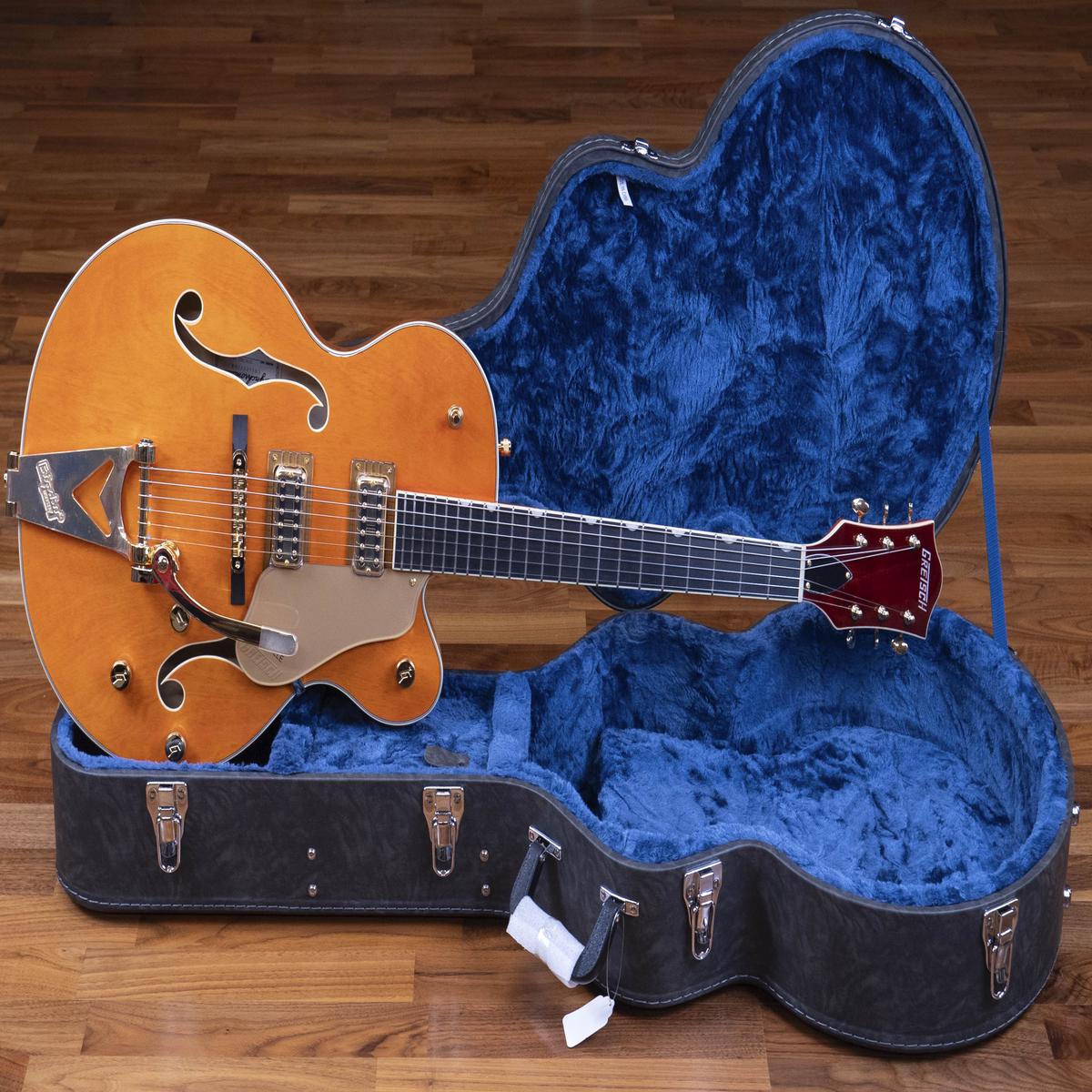 Grestch Synchromatic Nashville Hollow Body Single-Cut with Bigsby, Ebony Fingerboard, 50's Orange Stain