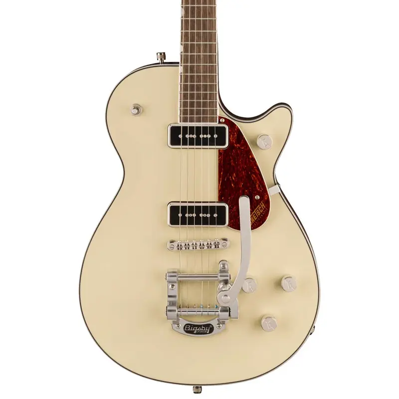 Gretsch G5210T-P90 Electromatic Jet Two 90 Single-Cut with Bigsby, Laurel Fingerboard - Vintage White