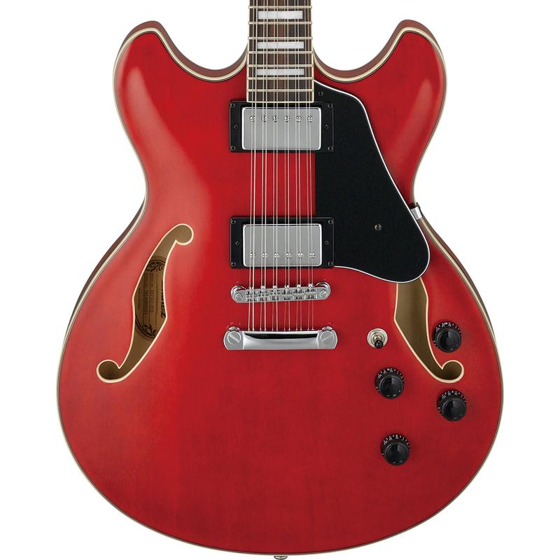 Ibanez AS7312TCD AS Artcore 12-String Semi-Hollow Body Guitar  - Transparent Cherry Red