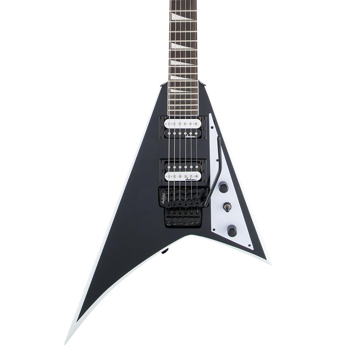 Jackson - JS Series Rhoads JS32 Amaranth Fingerboard Black with White Bevels Electric Guitars 2910137572