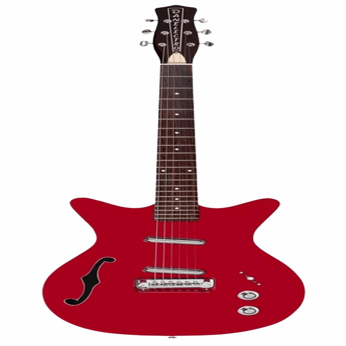 Danelectro FIFTY NINER Semi Hollow-Body Electric Guitar (Red Top)