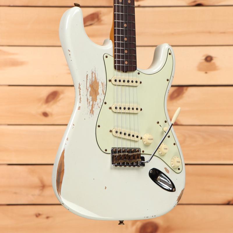 Fender Custom Shop Limited 1964 L-Series Stratocaster Heavy Relic - Aged Olympic White