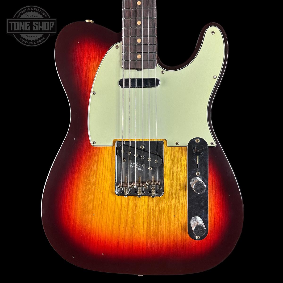 Fender Custom Shop TSG Exclusive 63 Telecaster Chambered Chocolate 3-Tone Sunburst Journeyman Relic w/case CZ588759