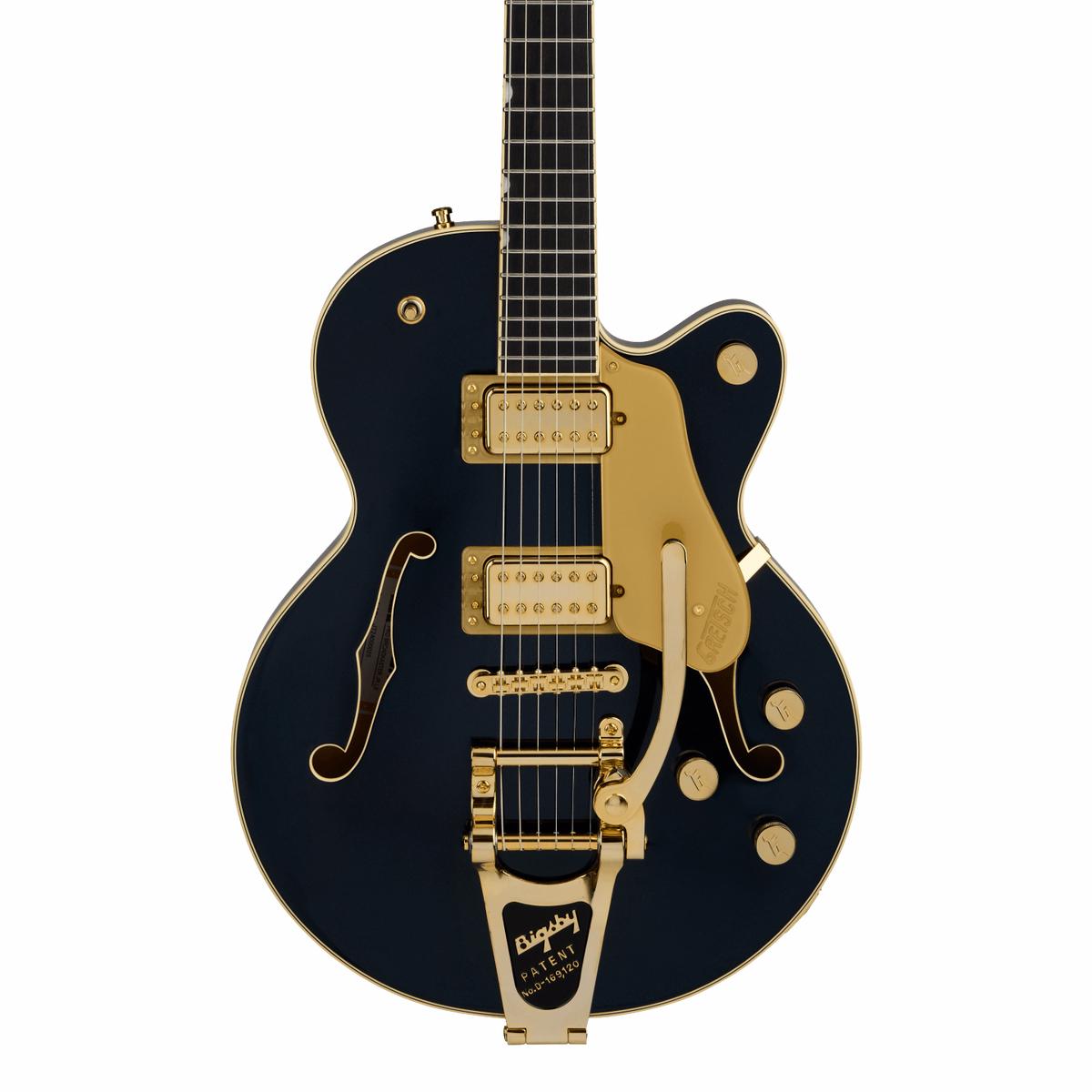 Gretsch Broadkaster Jr. LX Center Block Midnight Sapphire w/ String-Thru Bigsby w/case