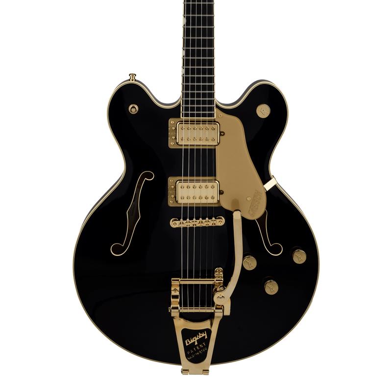 Gretsch Broadkaster LX Center Block Black w/ String-Thru Bigsby w/case
