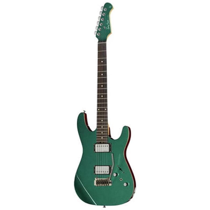 Harley Benton Fusion-II HH EB 6-String Electric Guitar - Ocean Turquoise