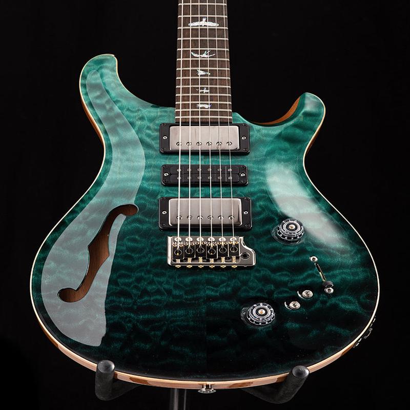 Paul Reed Smith Wood Library Special Semi-Hollow Teal Fade Brian's Guitars Limited