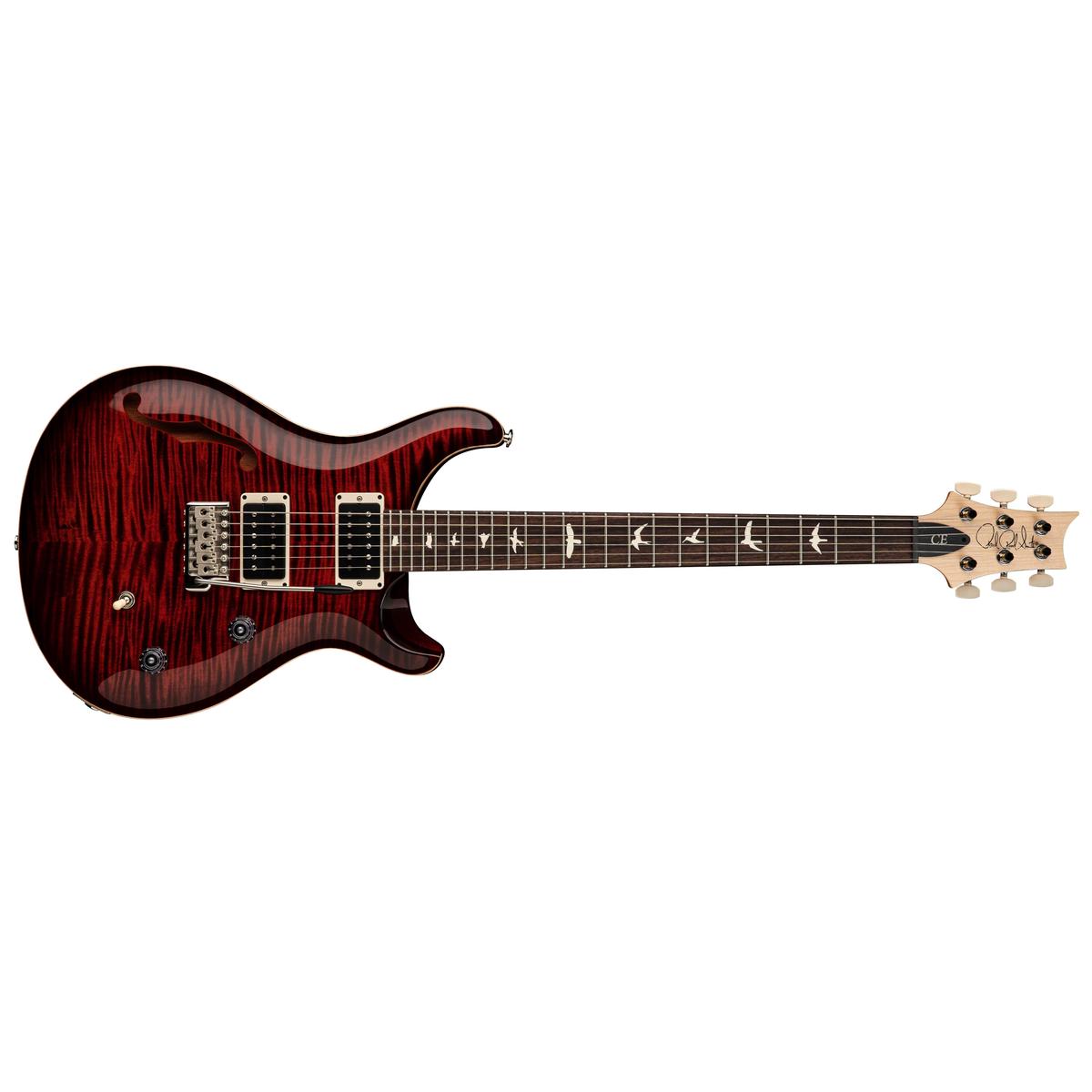 PRS - CE 24 Semi-Hollow - 2025 - Fire Red Burst