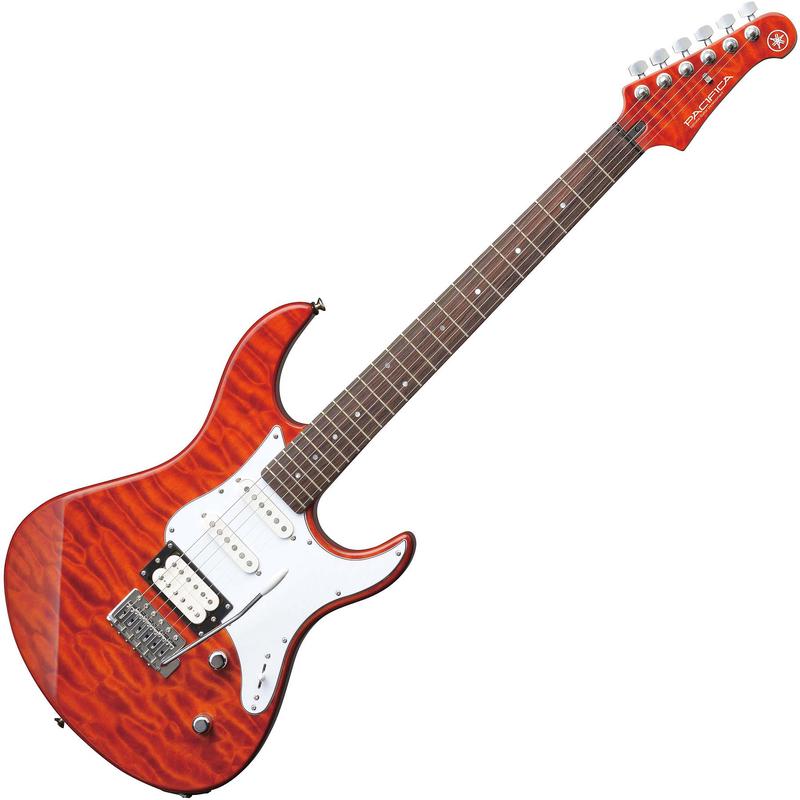 Yamaha Pacifica Electric Guitar Quilted Maple Top HSS Tremolo in Brown Caramel - PAC212VQMCB