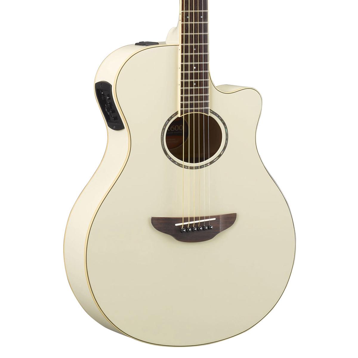 Yamaha - APX600 Acoustic Guitar - Vintage White