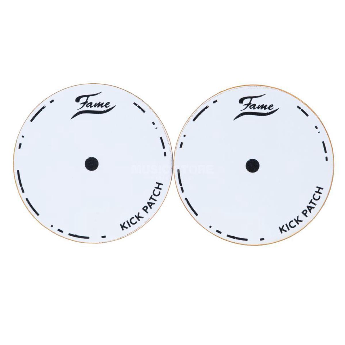 Fame FKPSW-2 Bass Drum Patch Single White
