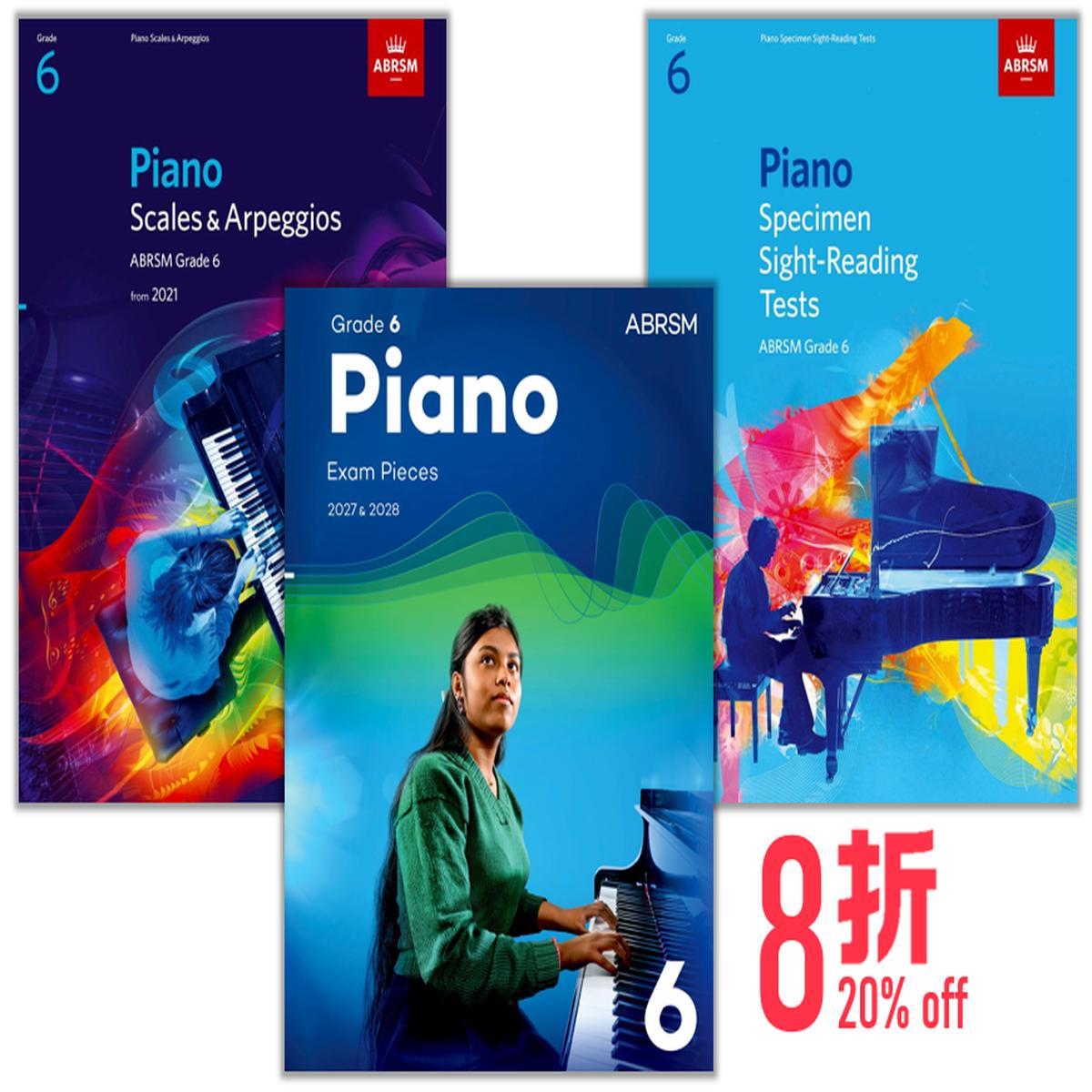 ( Pre-order) (Package) ABRSM 2027-28 Piano Exam Pieces Grade 6 + Sight-Reading + Scales & Arpeggios