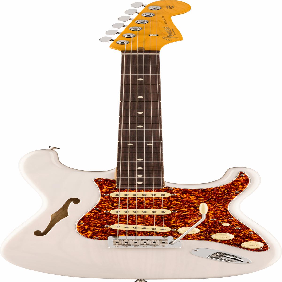 Fender American Professional II Stratocaster Thinline, Rosewood Fingerboard, White Blonde