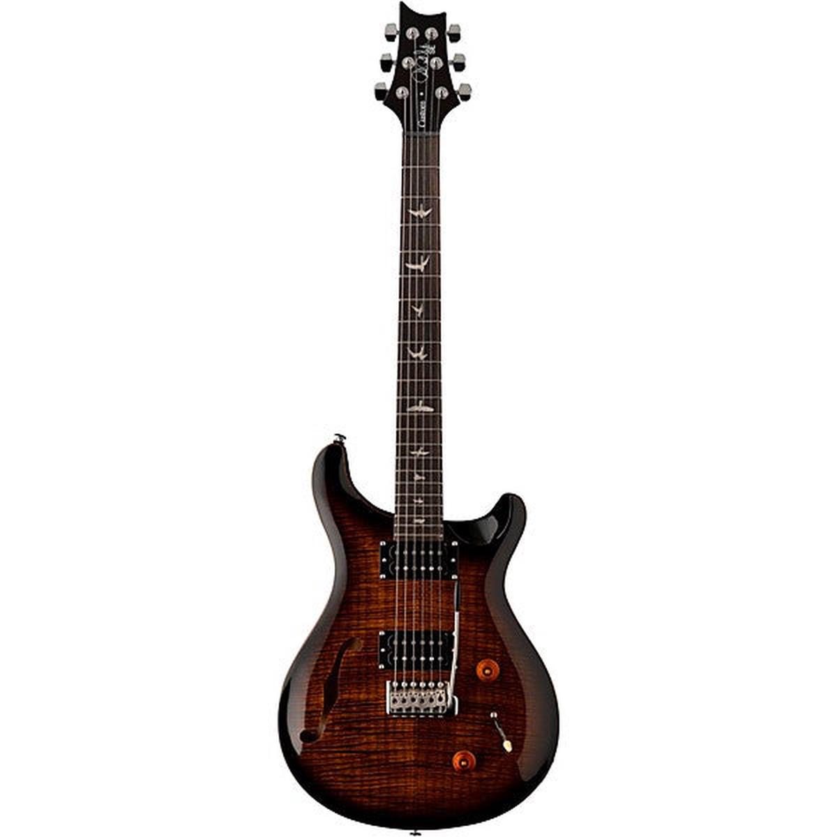 PRS SE Custom 22 Semi-Hollow (Black Gold Burst)