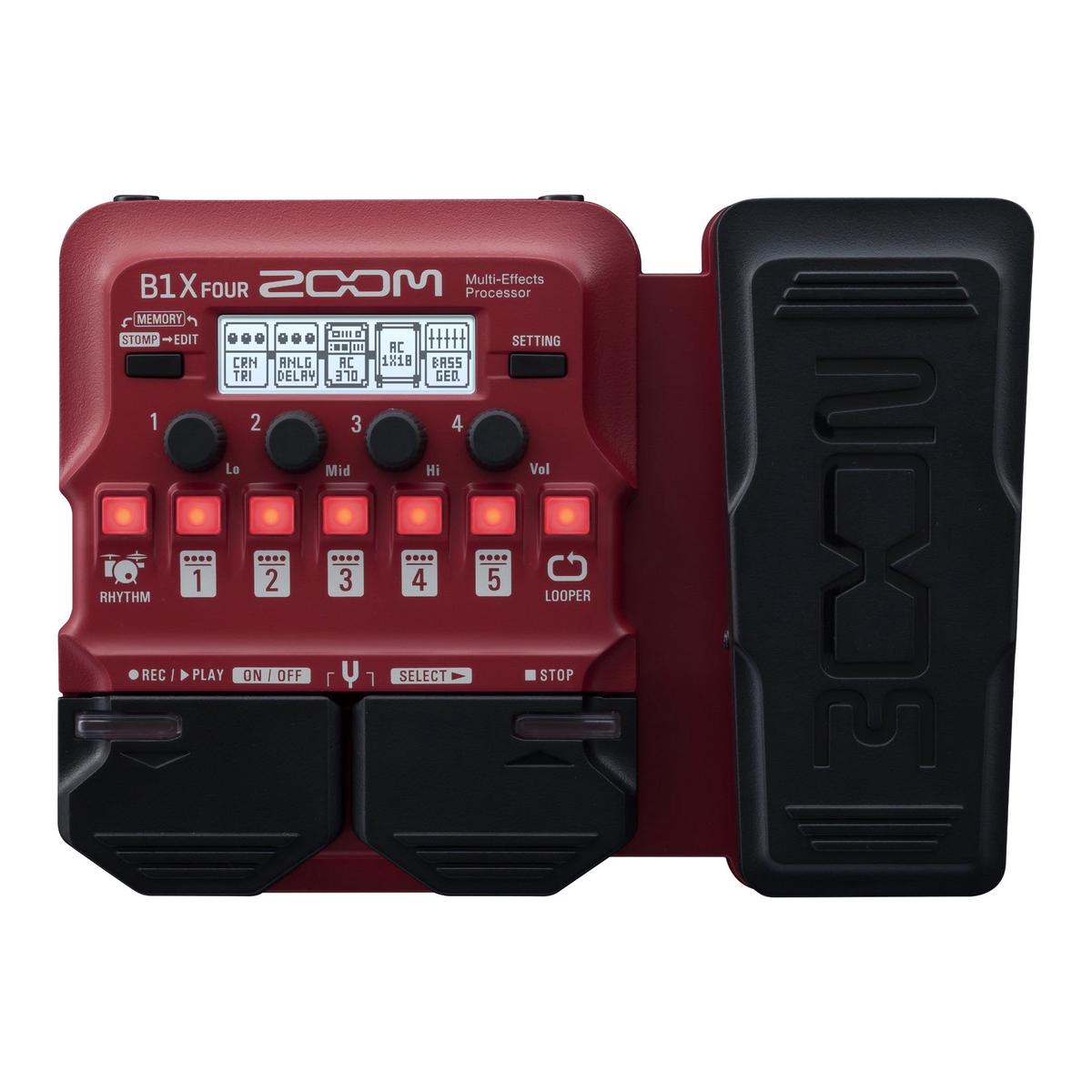 Zoom B1X FOUR Bass Multi-Effects Processor With Expression Pedal