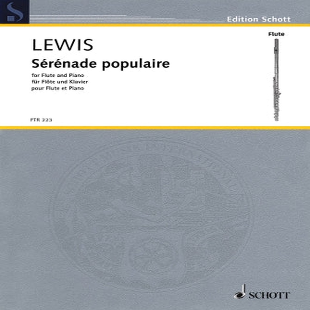 LEWIS SERENADE POPULAIRE FOR FLUTE