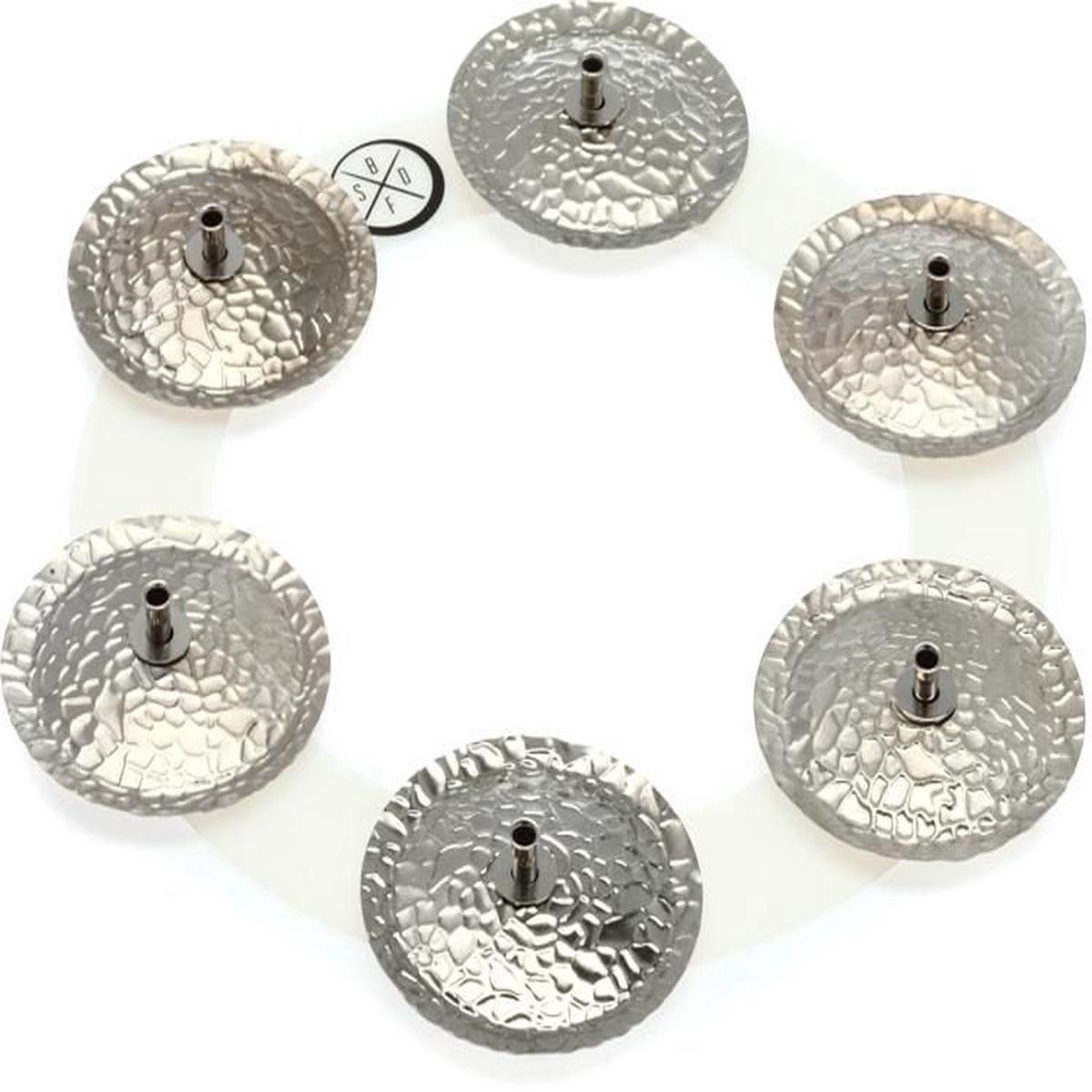 BIG FAT SNARE DRUM (BFSD) - "Bling Ring" Tambourine - White Copper Jingles